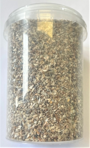 Deco shell granules, fine grained, 710g (GP 1kg= 7,54€)